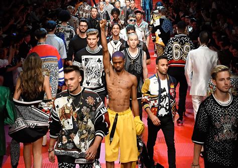 dolce gabbana runway protest|Dolce & Gabbana runway line suits.